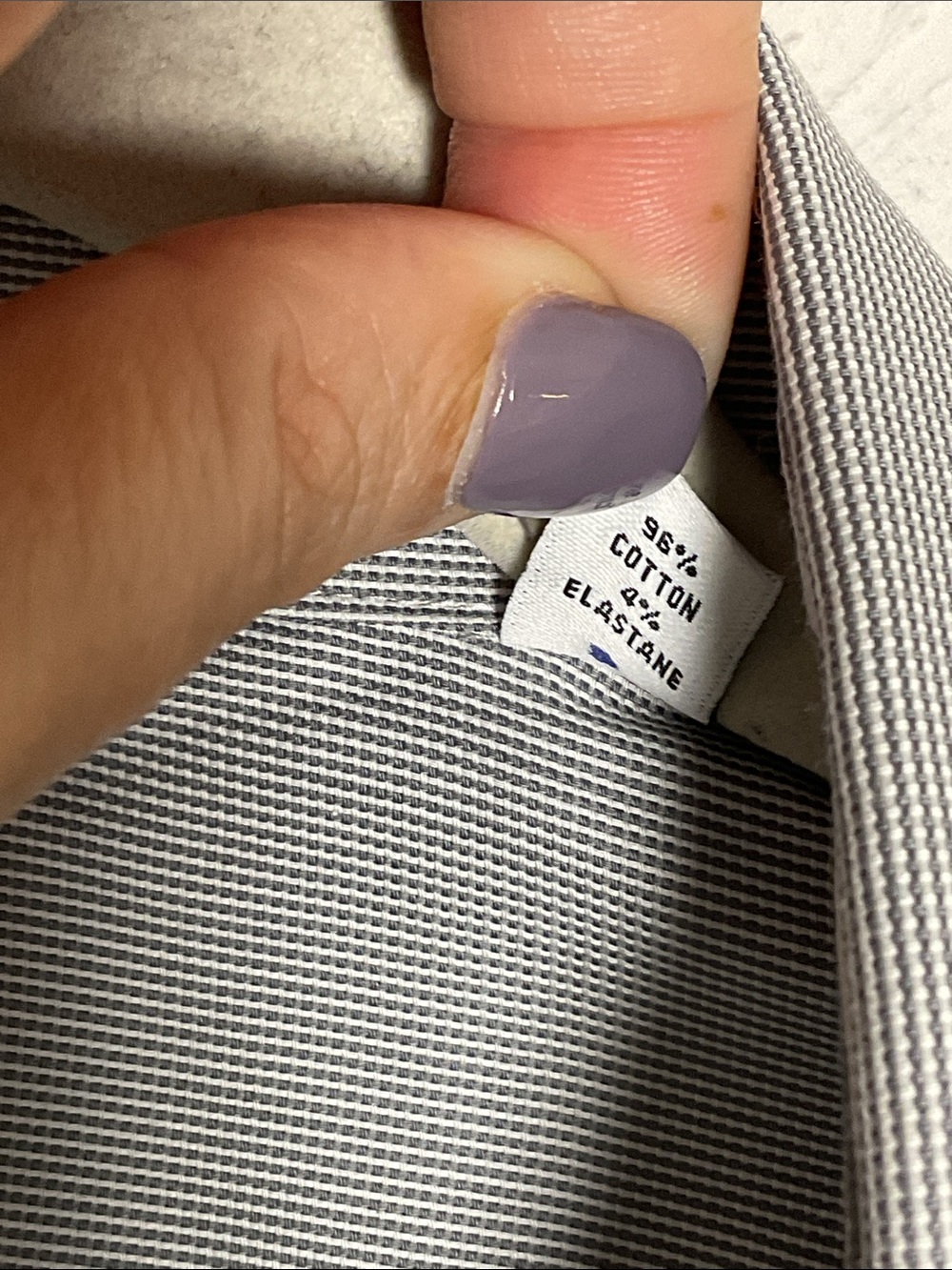 Calvin Klein Steel+ Slim Fit Stretch Dress Shirt Grey 17 32/33 XL NWT - Picture 9 of 10